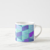 Cubes in dreieckiges geometrisches Muster Espressotasse (Rechts)