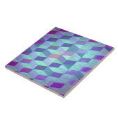 Cubes in dreieckiges geometrisches Muster Fliese (Seite)