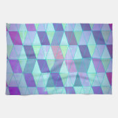 Cubes in dreieckiges geometrisches Muster Geschirrtuch (Horizontal)