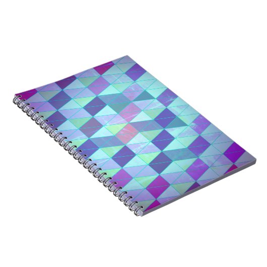 Cubes in dreieckiges geometrisches Muster Notizblock (Rechte Seite)