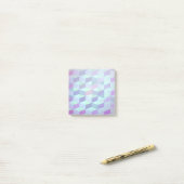 Cubes in dreieckiges geometrisches Muster Post-it Klebezettel (Auf Schreibtisch)