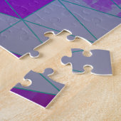 Cubes in dreieckiges geometrisches Muster Puzzle (Seite)