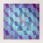 Cubes in dreieckiges geometrisches Muster Puzzle (Horizontal)