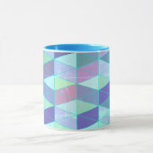Cubes in dreieckiges geometrisches Muster Tasse (Zentrum)