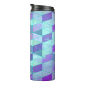 Cubes in dreieckiges geometrisches Muster Thermosbecher (Nach rechts gedreht)