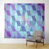 Cubes in dreieckiges geometrisches Muster Wandteppich (Beispiel (Horizontal))