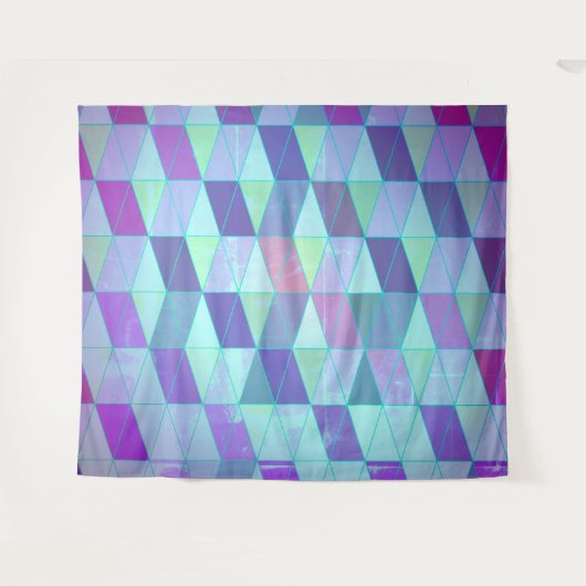 Cubes in dreieckiges geometrisches Muster Wandteppich (Vorderseite (Horizontal))