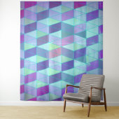 Cubes in dreieckiges geometrisches Muster Wandteppich (Beispiel)