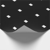 Cubes Schwarz-Weiß-Muster elegant Geschenkpapier (Ecke)