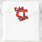 CubeTales-Aufkleber Runder Aufkleber (Tasche)