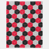 Cubic 3d-Muster Fleecedecke (Vorderseite)