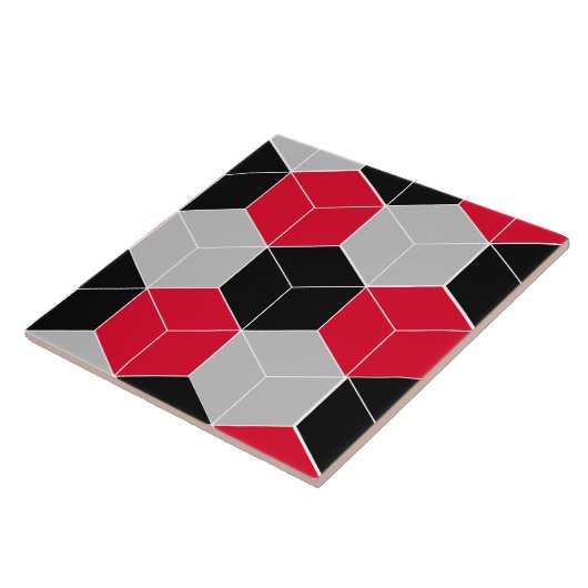 Cubic 3d-Muster Fliese (Seite)