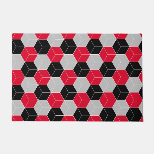 Cubic 3d-Muster Fußmatte (Vorderseite)