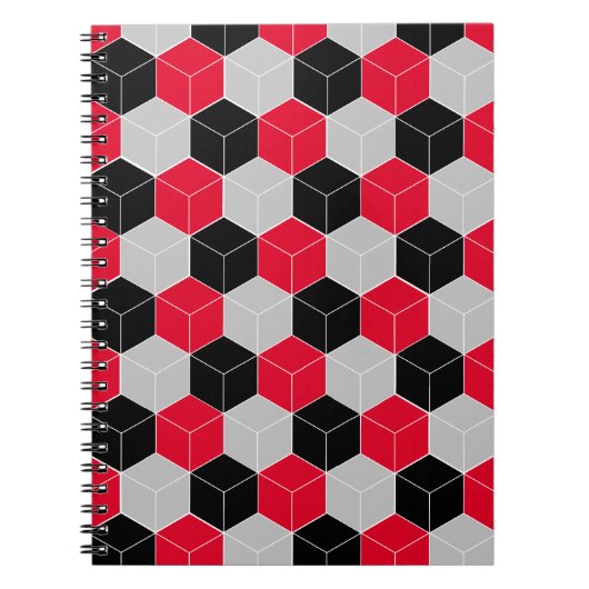 Cubic 3d-Muster Notizblock (Vorderseite)