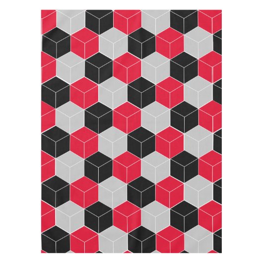 Cubic 3d-Muster Tischdecke (Vorderseite)