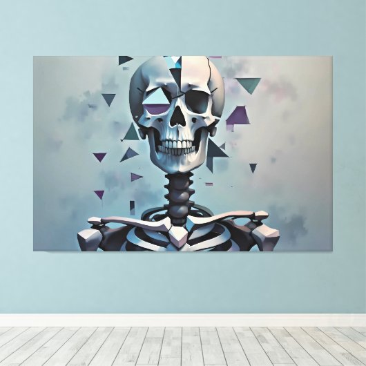 Cubic Skeleton Leinwanddruck (Insitu (Holzboden))