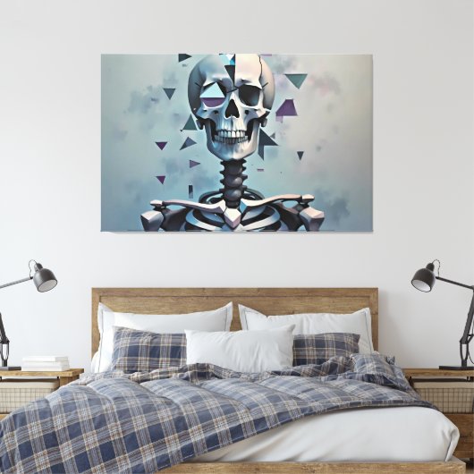 Cubic Skeleton Leinwanddruck (Insitu (Schlafzimmer))