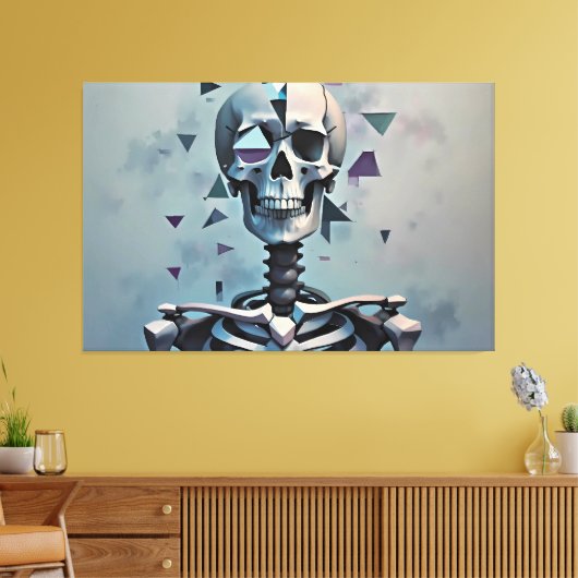 Cubic Skeleton Leinwanddruck (Insitu (Wohnzimmer))