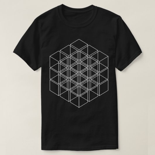 Cubic Squares Design T-Shirt (Design vorne)