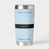 Cubicle Chic Powder Blau Executive-Reisebecher Thermobecher (Vorderseite)