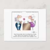 CUBICLE LIEBE Cartoon Postcard bis April McCallum Postkarte (Vorderseite)