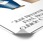 CUBICLE LIEBE Cartoon Poster von April McCallum (Ecke)