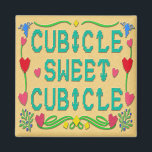 Cubicle Sweet Cubicle Magnet<br><div class="desc">Fühlen Sie sich nett und gemütlich in Ihrem persönlichen Arbeitsbereich mit einer herzlichen Nachricht. Dieser farbenfrohe Magnet klebt an Ihrem Schließfach, Schreibtisch oder einem anderen Metallstück in Ihrem Arbeitsbereich. Diese Bürodekoration empfängt Sie und Ihre Kollegen auf Ihrer Zuhause weg von der Zuhause.</div>