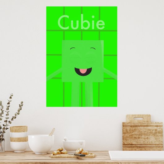 Cubie Cubester Poster (Küche)