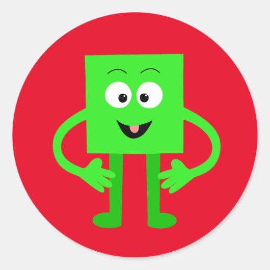 Cubie Cubester Runder Aufkleber (Vorderseite)