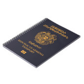 Cubierta del pasaporte de Armenia Notizblock (Linke Seite)