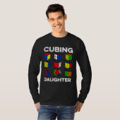 Cubing Daughter Speedcubing Speedsolving Cuber T-Shirt (Vorne ganz)