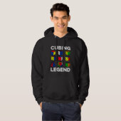 Cubing Legend Speedcubing Speedsolving Cuber Hoodie (Vorne ganz)