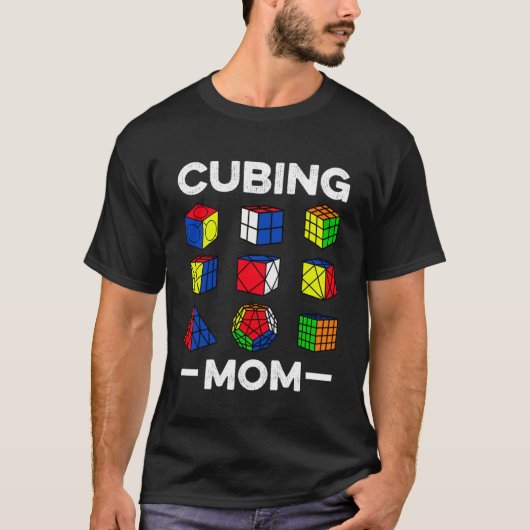 Cubing Mama Speedcubing Speedsolution Cuber T-Shirt (Vorderseite)