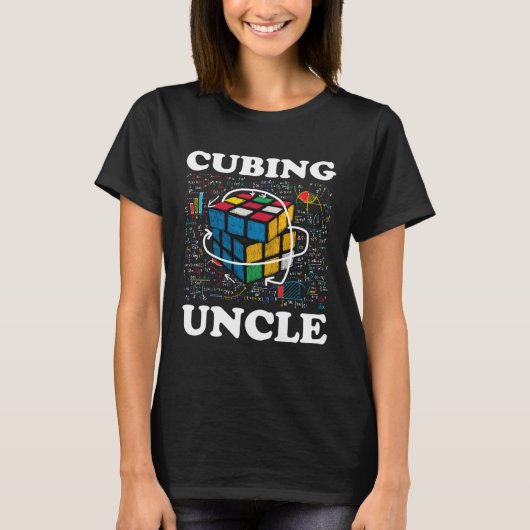 Cubing Uncle Speed Cubing Math T-Shirt (Vorderseite)