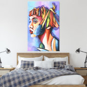 Cubism Art Lady Canvas Print Leinwanddruck (Insitu (Schlafzimmer))
