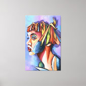 Cubism Art Lady Canvas Print Leinwanddruck (Vorderseite)