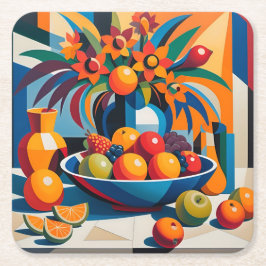 Cubism Fruchtbowl Blume Untersetzer Set
