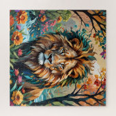 Cubism Lion Puzzle (Horizontal)
