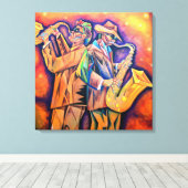 Cubism Musicians Portrait Leinwanddruck (Insitu (Holzboden))