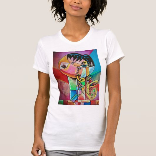 Cubism Musicians T-Shirt (Vorderseite)