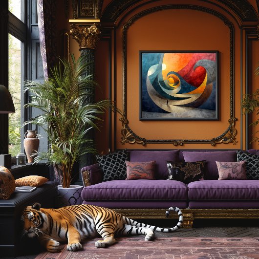 Cubismo: Mar de Hormigón Poster