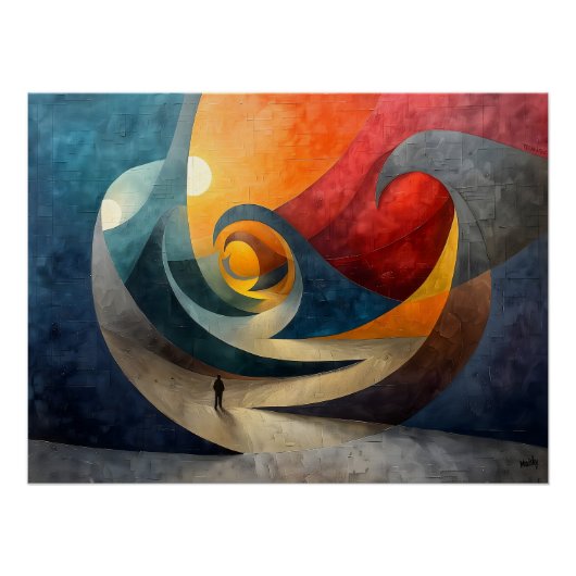 Cubismo: Mar de Hormigón Poster (Vorderseite)