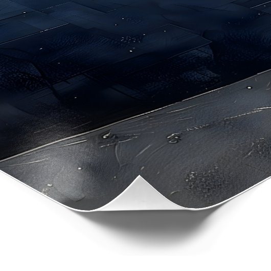 Cubismo: Mar de Hormigón Poster (Ecke)