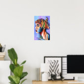 Cubismuskunst Dame Poster (Heimbüro)