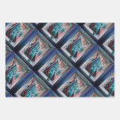 Cubist Art Deco Belly Dancer Geschenkpapier Set (Vorderseite 3)