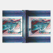 Cubist Art Deco Belly Dancer Geschenkpapier Set (Vorderseite 2)