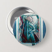 Cubist Art Deco Bly Dancer Button (Vorne & Hinten)