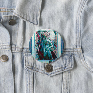 Cubist Art Deco Bly Dancer Button