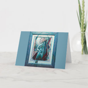 Cubist Art Deco Bly Dancer Karte