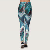 Cubist Art Deco Bly Dancer Leggings (Rückseite)